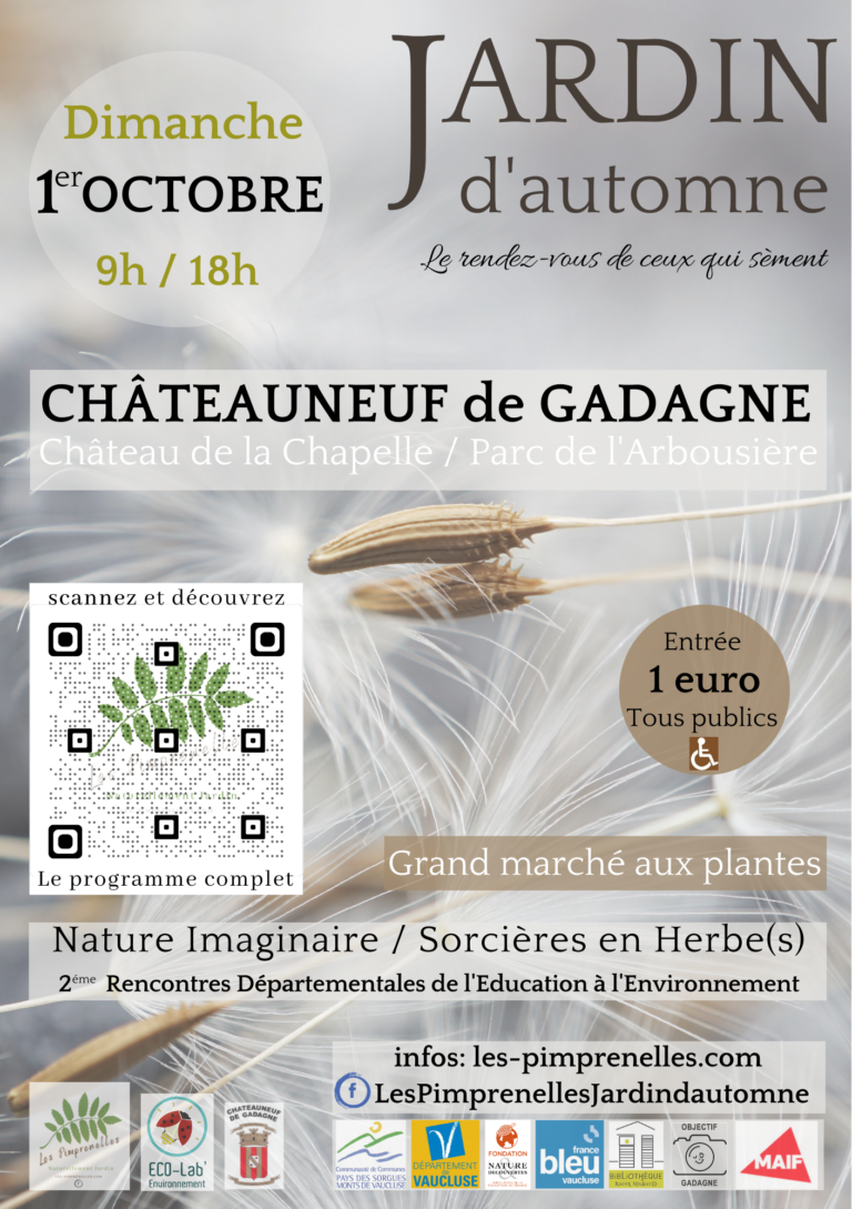 jardin d'automne affiche